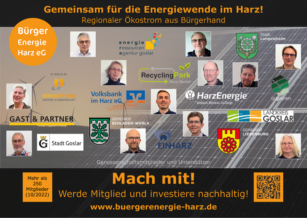 Klimaschutz: Energiewende im Harz - BürgerEnergie-Gespräche - BürgerEnergie Harz