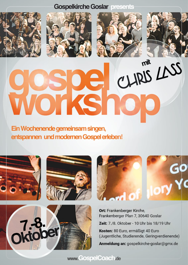 Gospelworkshop mit Chris Lass - 